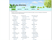 Tablet Screenshot of greendaydirectory.com